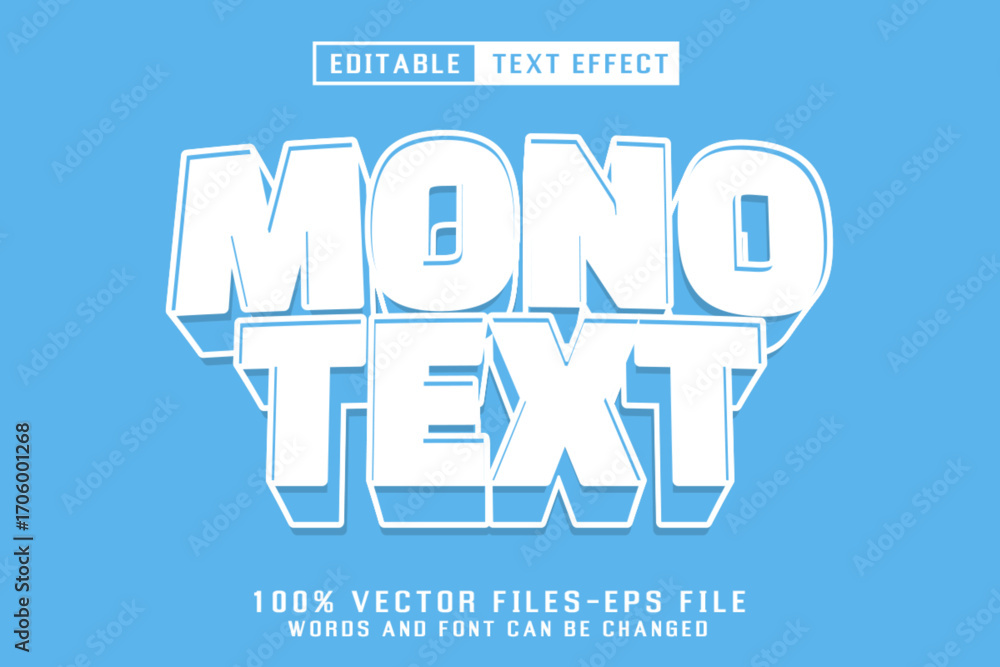 Poster Mono Text Editable Text Effect