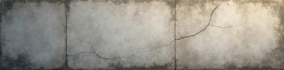 Obraz premium Weathered concrete wall, fine crack network, muted tones , stone, crack