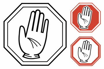 Obraz premium vector hand symbol