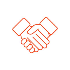 Partnership icon with white background vector stock illustration