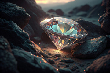 diamond on the rocks
