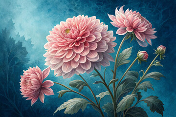 pink chrysanthemum flowers