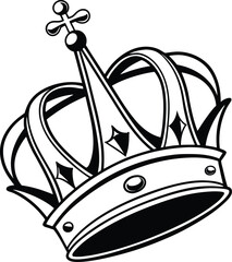 Majestic Royalty Crown Emblem of Prestige and Timeless Elegance