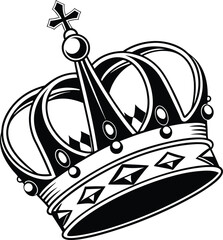 Majestic Royalty Crown Emblem of Prestige and Timeless Elegance