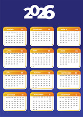 2026 Calendar for Planning and Scheduling