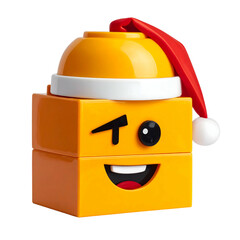 Fototapeta premium Playful christmas lego character