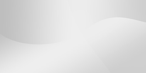 Abstract illustration background of curved waves in a gray silver gradient.