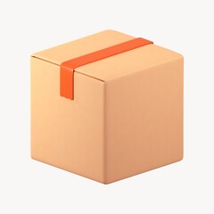 Fototapeta premium Seal box icon, 3D rendering illustration