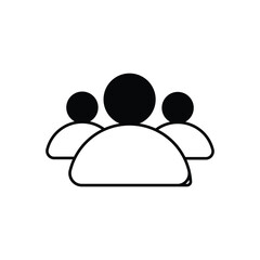 Leadership icon with white background vector stock illustration