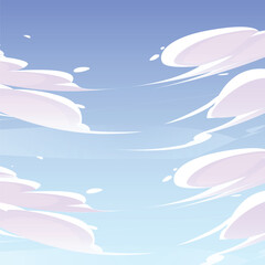 Cartoon Clouds Vector Illustration &ndash; Cute and Fluffy Sky Elements