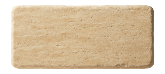 Textured limestone paver showing natural wear and warm, sandy color