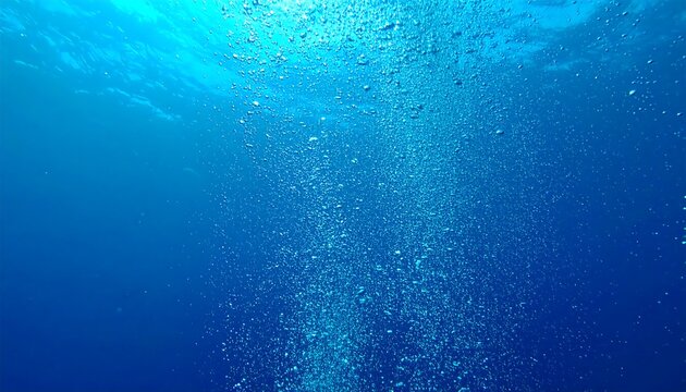 Underwater bubbles rising to surface (1)