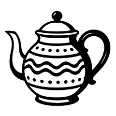 teapot isolated on white