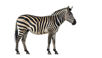 Fototapeta premium Zebra PNG, African Animal, Transparent Background, Striped Horse, Wildlife Illustration, Wild Zebra, Safari Animal, Black and White Zebra, Jungle Mammal