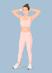 Obraz premium Yoga woman clipart, aesthetic illustration