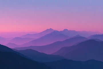 Fototapeta premium Misty mountain range at dawn (2)