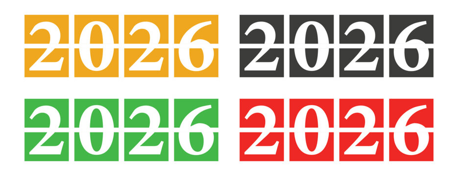 Split Flap Display Year 2026