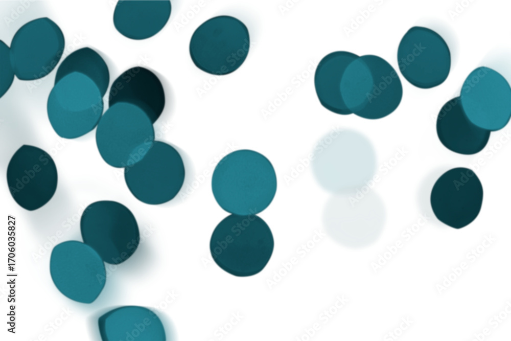 Poster teal green bokeh patterned background design element