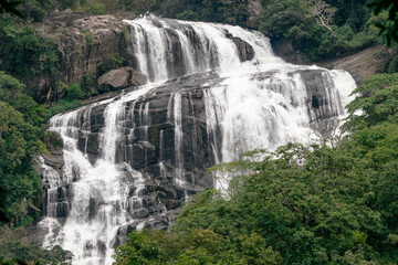View of Kaluwa Watuna Ella, Hasalaka, Mahiyanganaya, Sri Lanka