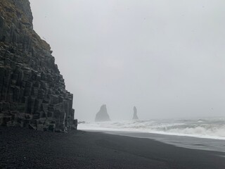 Iceland Black Sand Beach in Vik