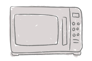 Doodle kitchen microwave design element