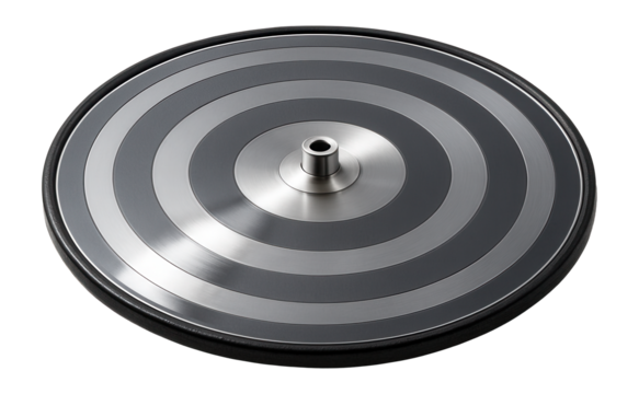 Circular solar sail with concentric ring design and central attachment point