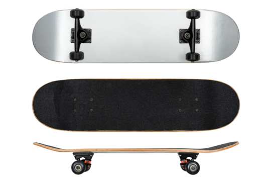 Skateboard png mockup transparent sport equipment