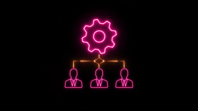 Business efficiency concept, how much a company or organization can produce as it relates to time, cost and quality on transparent background. motion graphics. 4k video