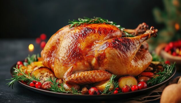 Delicious Roast Turkey: A Thanksgiving Tradition And Christmas Favorite Featuring A Classic Feast-Worthy Model Of Roast Chicken For The Holidays