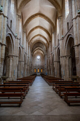 Obraz premium Priverno, Latina, Italy. Cistercian Abbey of Fossanova.