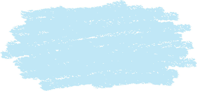 a soft blue crayon scribble on white background