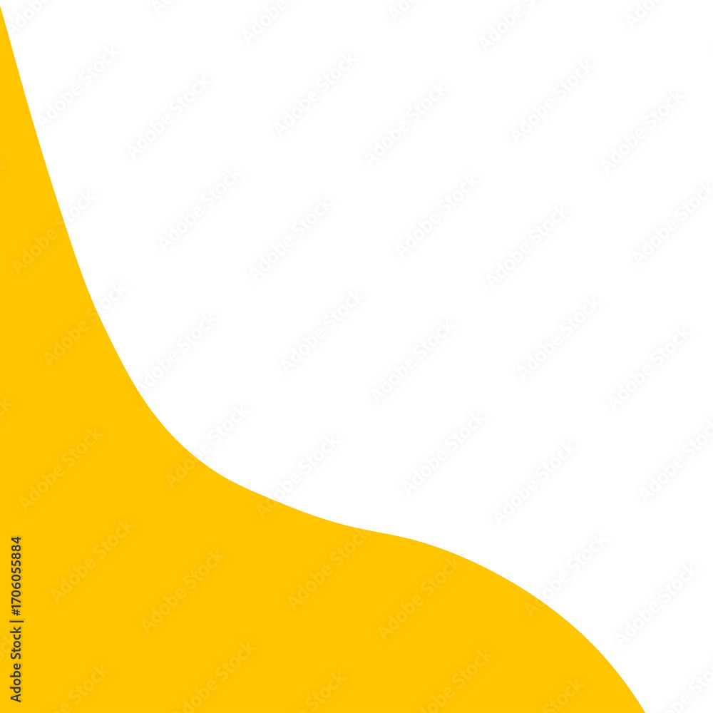 Poster border png round frame in yellow on transparent background