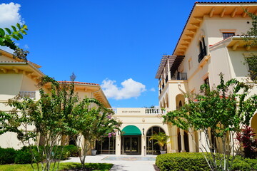 Sarasota, Florida USA - Sep 15, 2025: the Building of University of South Florida Sarasota Manatee campus
