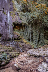 Over millions of years, the Orfento River (in the municipality of Caramanico Terme) has carved out a narrow gorge now covered by dense riparian vegetation featuring willows, ferns, and mosses.