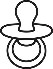 baby pacifier vector illustration