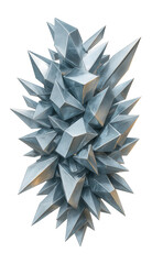 Obraz premium Angular shards suspended in mid-air, each piece slightly offset from the next.