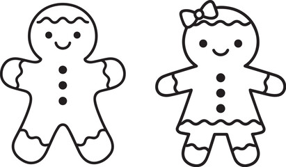 vector illustration of gingerbread