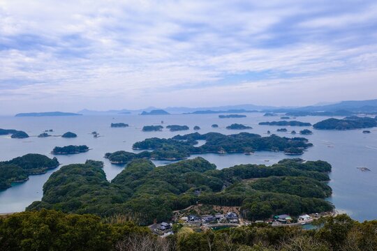 Kujukushima Islands scenic view in Nagasaki, Japan.