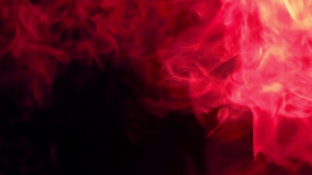 Epic Red Fire Transition. Grandiose fire effect for an epic scene reveal.