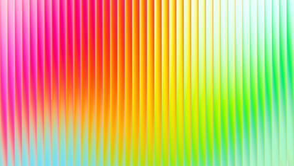 Colorful ribbed fractal glass shimmers with energy of summer warmth and joy. Vibrant fractal glass pattern with radiant blend into smooth lively spectrum gradient of warm shades. Vector illustration