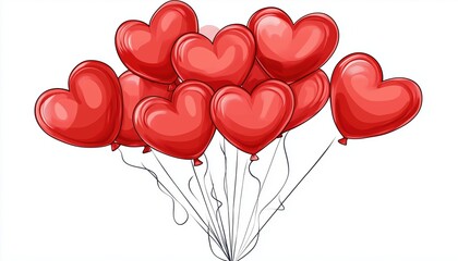 Valentine'S Day Heart Shaped Balloons Clipart - Fun Activity Worksheet For Kids With Ed And Out Actions Included.