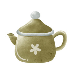 Green teapot