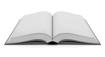 Fototapeta premium Open Book with Blank Pages Ready for Text.