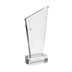Elegant Crystal Award Modern Glass Trophy Achievement Recognition Prize Contemporary Design Transparent Plaque Business Success Corporate Event Winners Trophy on transparent background