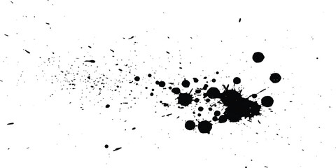 Three black spots on a white background create an abstract minimalistic composition