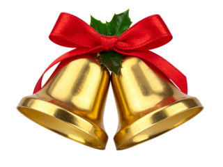 christmas bells isolated on white background