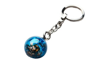 Simple keychain isolated on transparent background