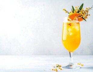 Refreshing citrus cocktail drink
