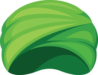 Turban tribal garment vector illustration