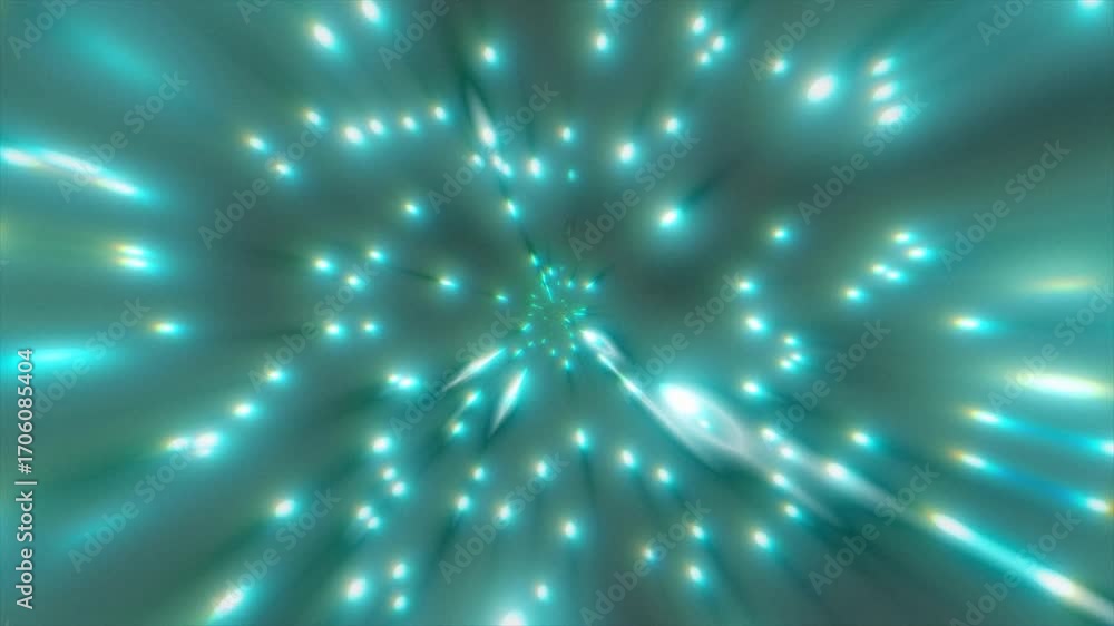 Aufkleber discover a vivid abstract animation of swirling green and white lights and flowing patterns that mes